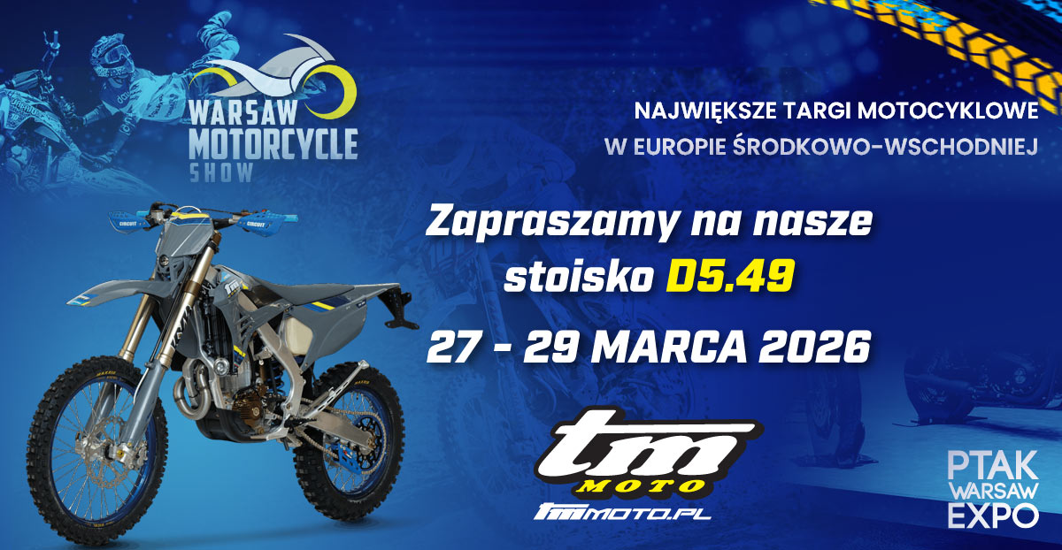 Zapraszamy na nasze Stoisko na Targach Motocyklowych 2026 Zapraszamy na nasze Stoisko na Targach Motocyklowych 2026